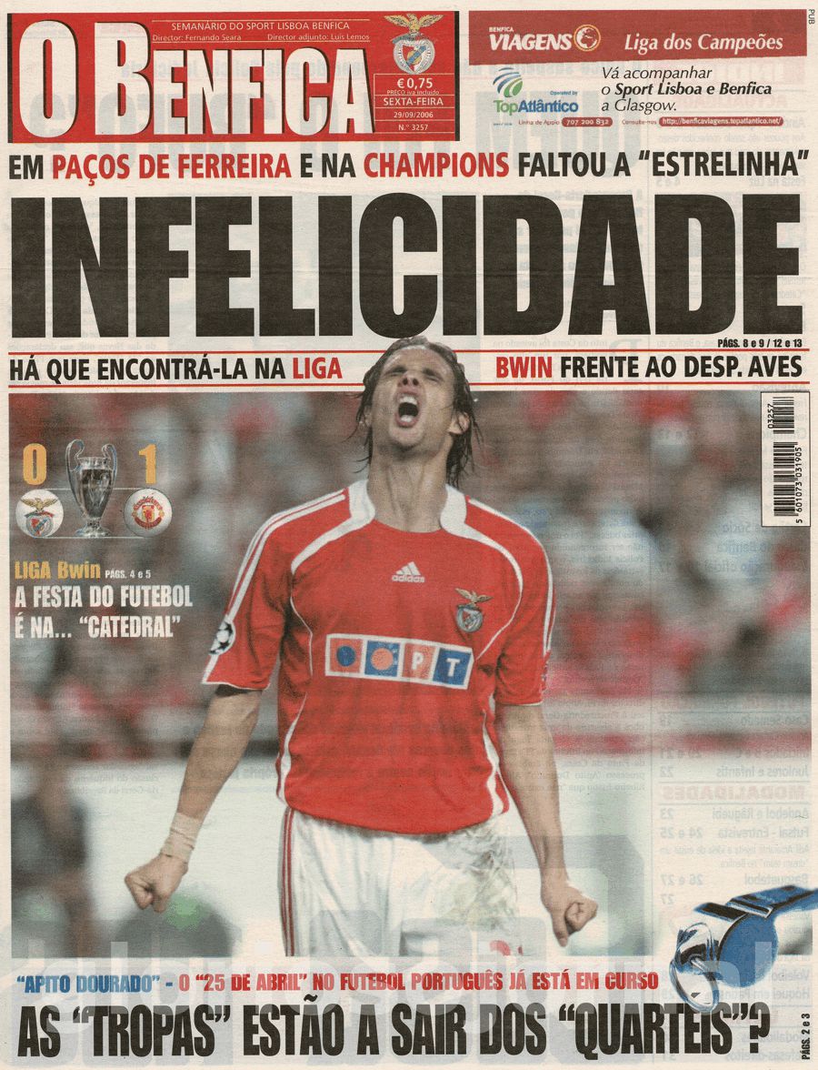 jornal o benfica 3257 2006-09-29